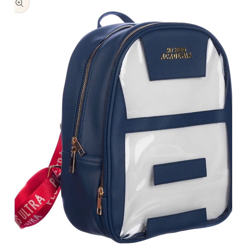 New Bioworld My Hero Academia Ita Pin Collector Mini Backpack Navy Plus Ultra